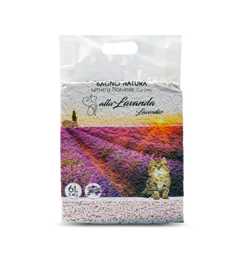 PURA NATURA GATTO LETTIERA NATURALE LAVANDA 6L