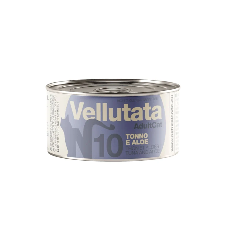 NATURAL CODE GATTO N10 VELLUTATA ADULT TONNO E ALOE DA 85 GR
