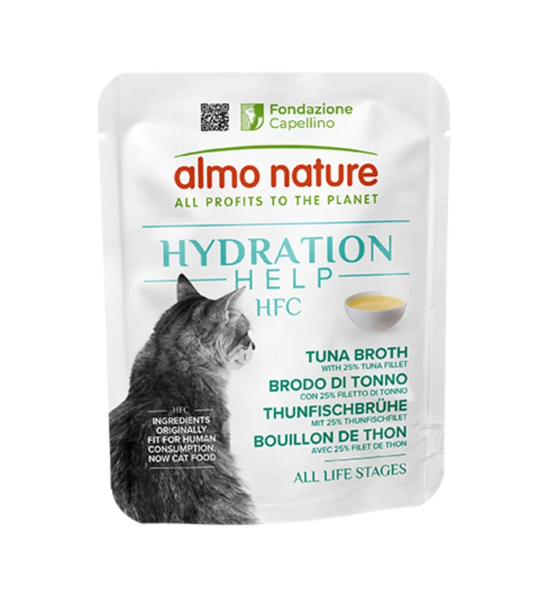 ALMO NATURE HFC HYDRATION GATTO BRODO DI TONNO DA 50 GR