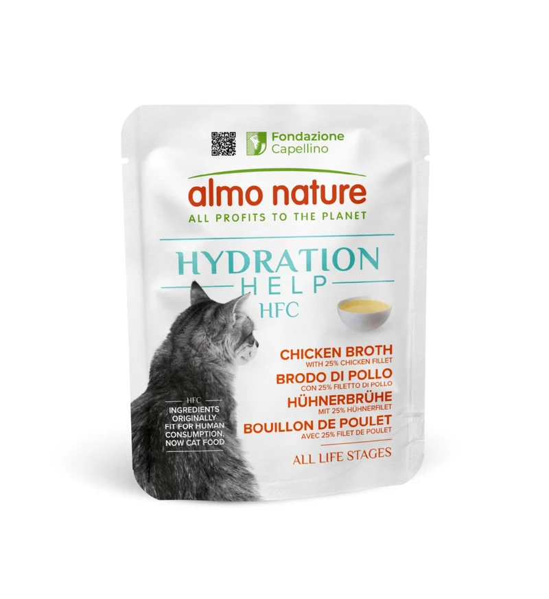 ALMO NATURE HFC HYDRATION GATTO BRODO DI POLLO DA 50 GR
