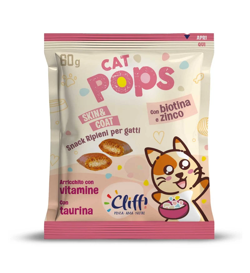 CLIFFI GATTO POPS SKIN E COAT DA 60 GR