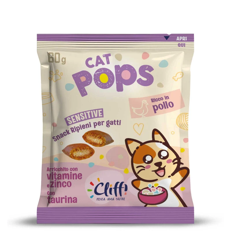 CLIFFI GATTO POPS SENSITIVE DA 60 GR