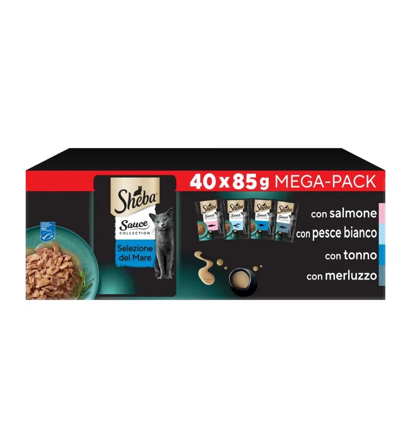 SHEBA GATTO SELEZIONE MARE MULTIPACK 40 X 85 GR IN BUSTINA