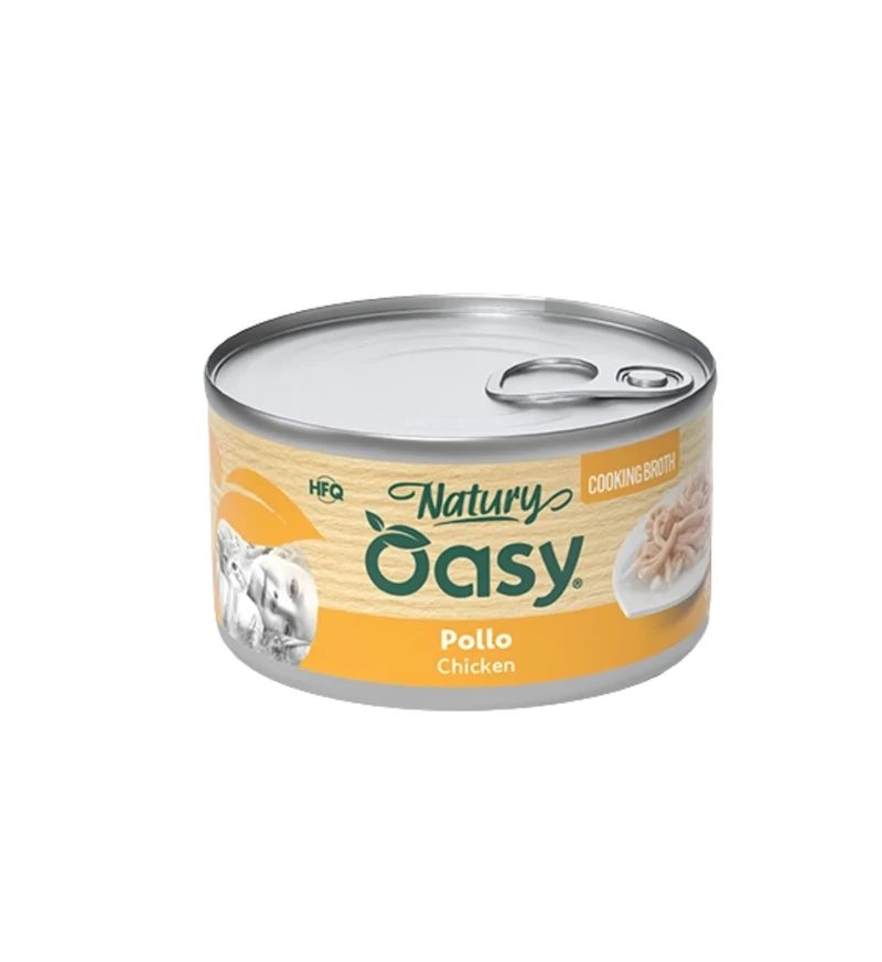 OASY NATURY GATTO POLLO IN GELATINA DA 85GR IN LATTINA