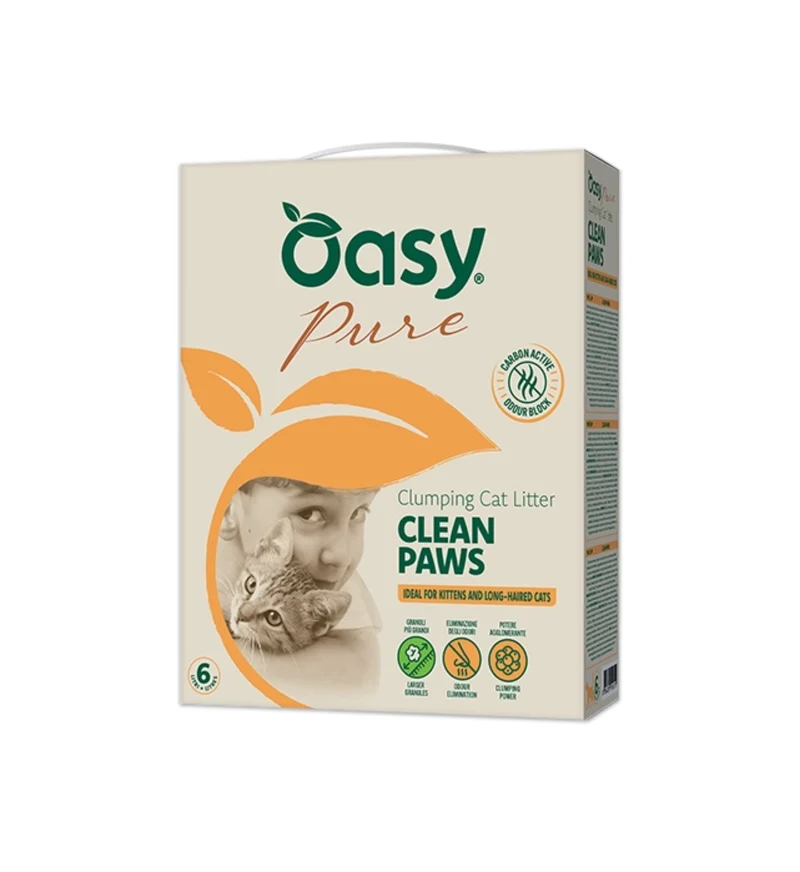 OASY LETTIERA MINERALE PURE CLEAN PAWS DA 10 LT