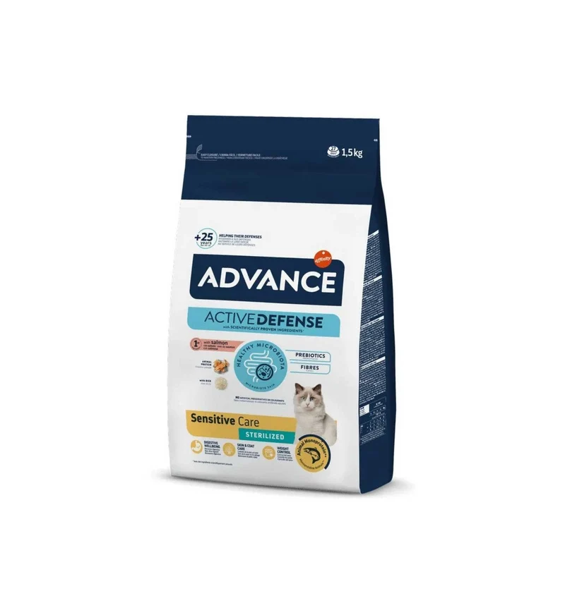 ADVANCE GATTO STERILIZZATO SENSITIVE AL SALMONE DA 1,5 KG