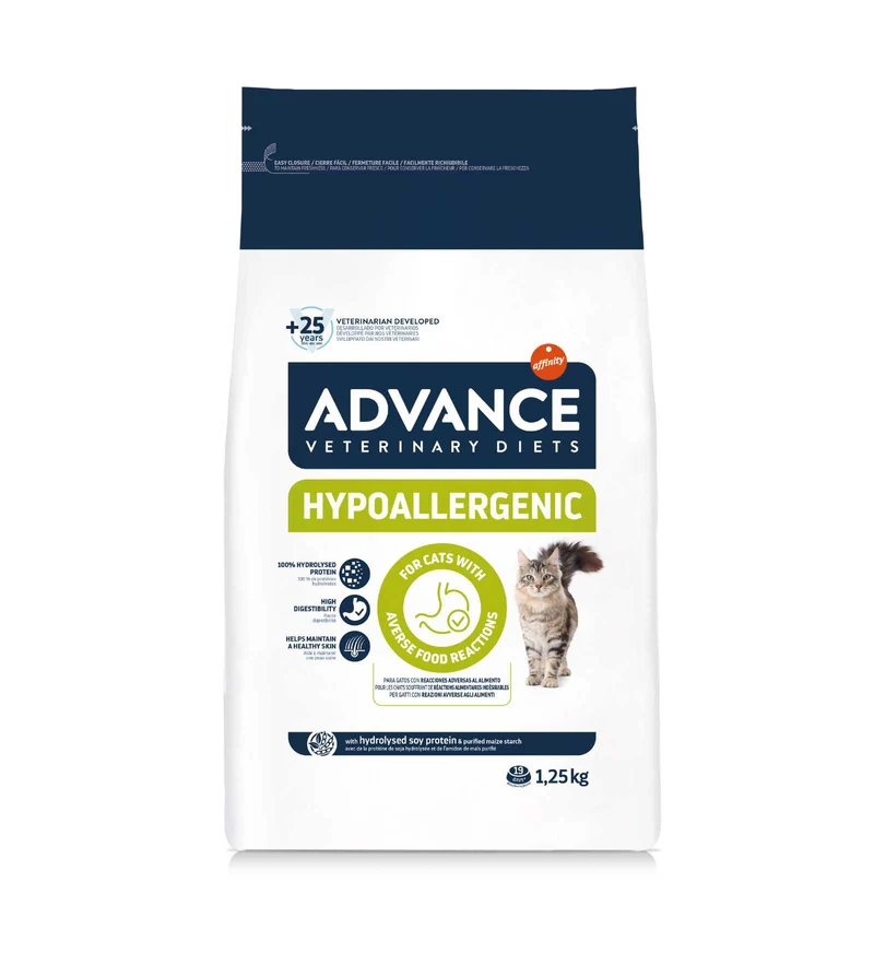 ADVANCE GATTO VETERINARY DIETS HYPOALLERGENIC DA 1,25 KG