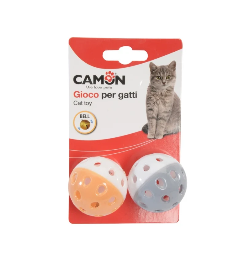 CAMON GIOCO GATTO PALLINE CON CAMPANELLINO IN PLASTICA