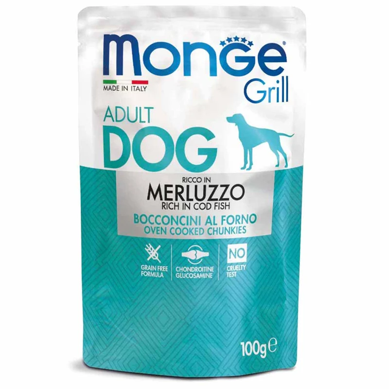 Alimento cane Monge Grill Merluzzo 100g