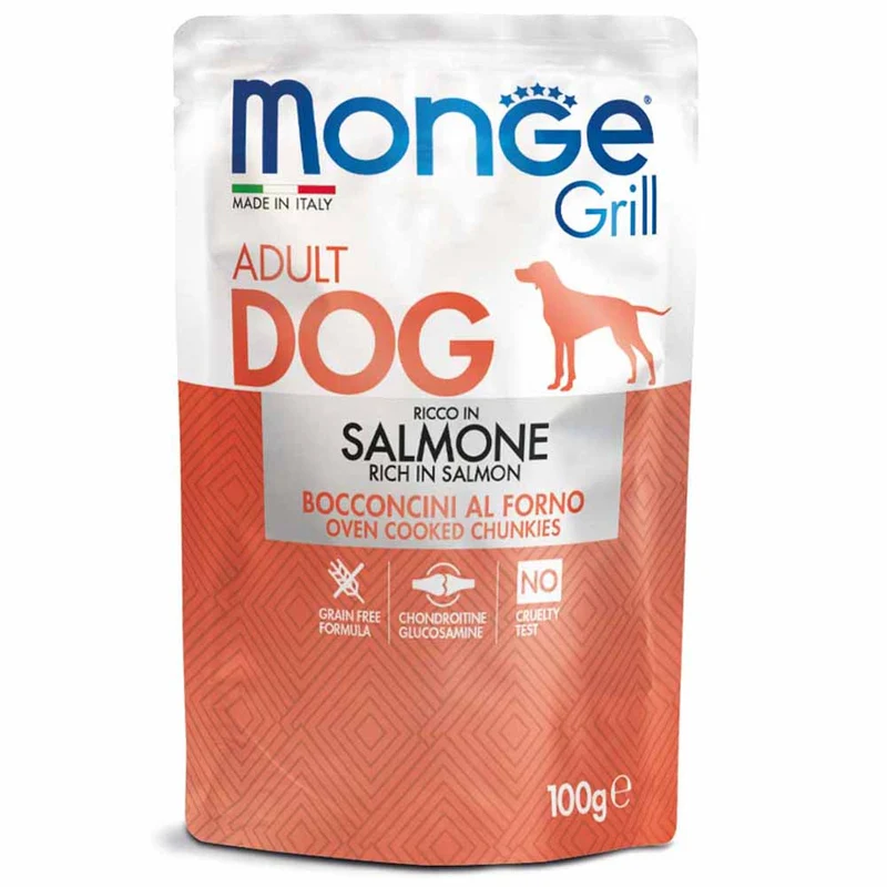 Alimento cane Monge Grill salmone 100g