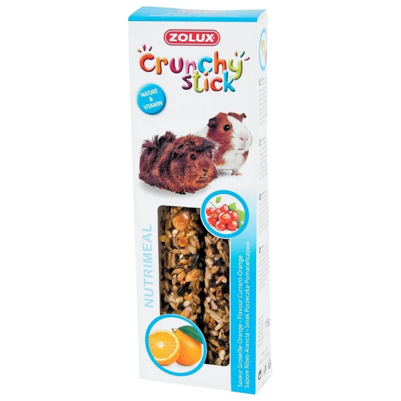 Snack per porcellini d'india Crunchy Stick ribes e arancio