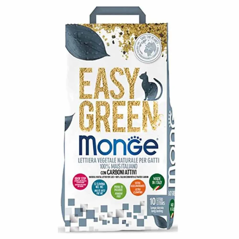 Lettiera Monge Easy Green Carbon 10 lt