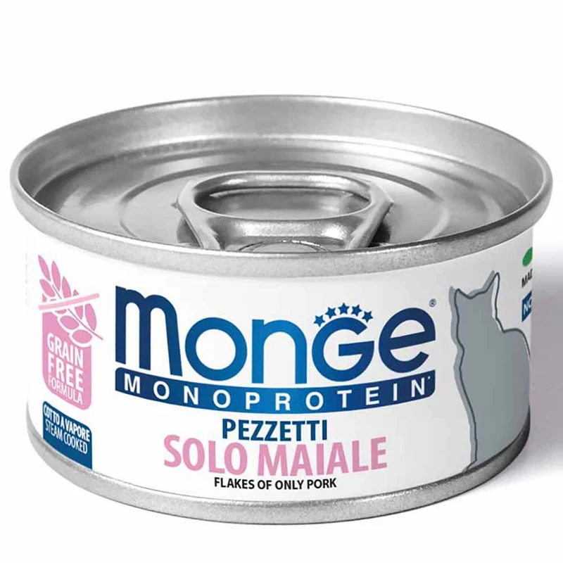Alimento gatto Monge Monoprotein Maiale 80g