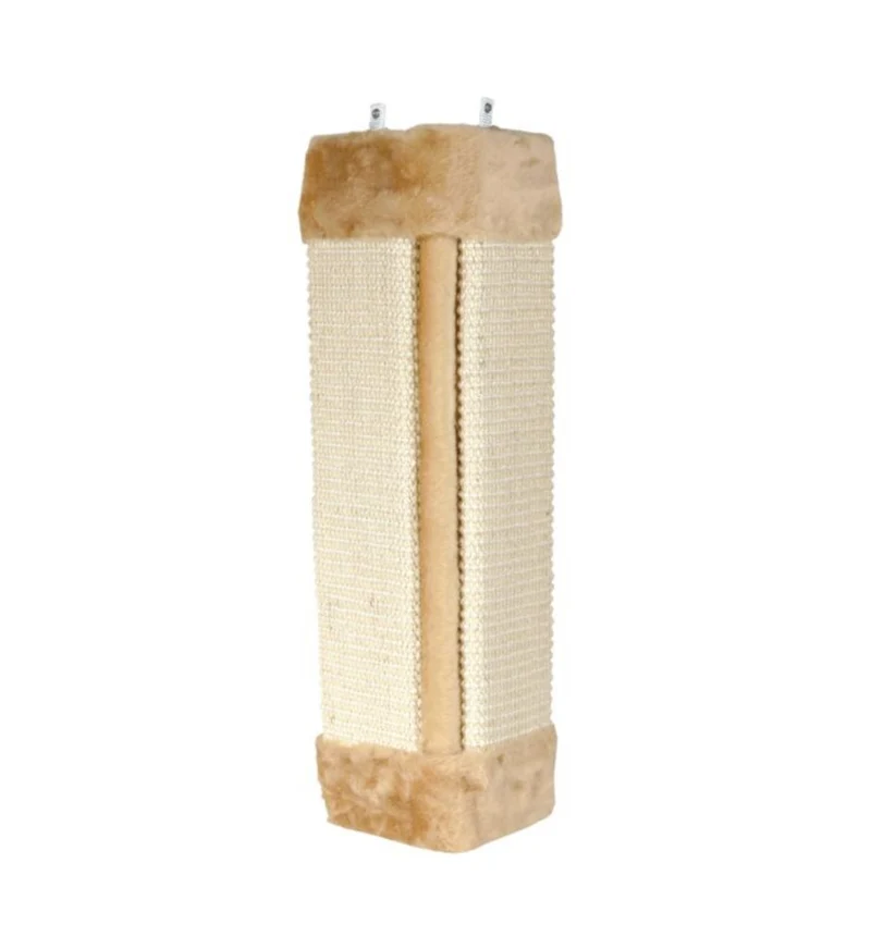 TRIXIE GATTO TAVOLETTA PER ANGOLI IN PELUCHE SISAL 23 x 49 CM BEIGE