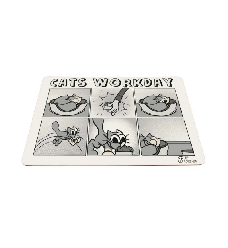 FERRIBIELLA GATTO TAPPETINO SOTTOCIOTOLA CATS WORKDAY 43 x 30 CM
