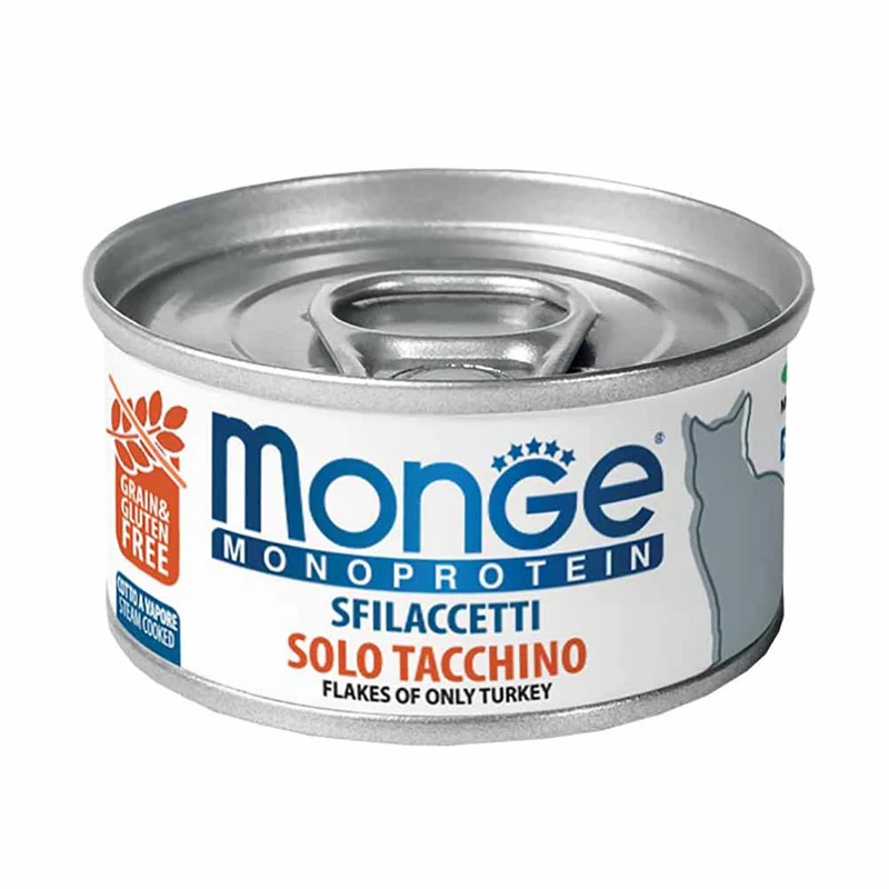 Alimento gatto Monge Monoprotein Tacchino 80g