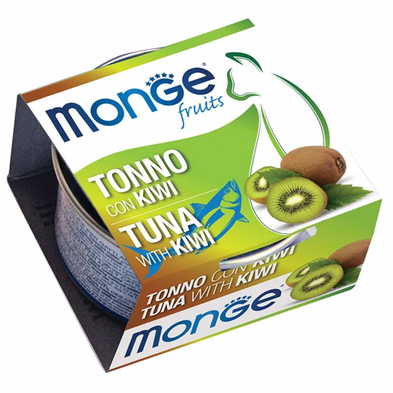 Alimento gatto Monge Fruit Tonno con kiwi 80g