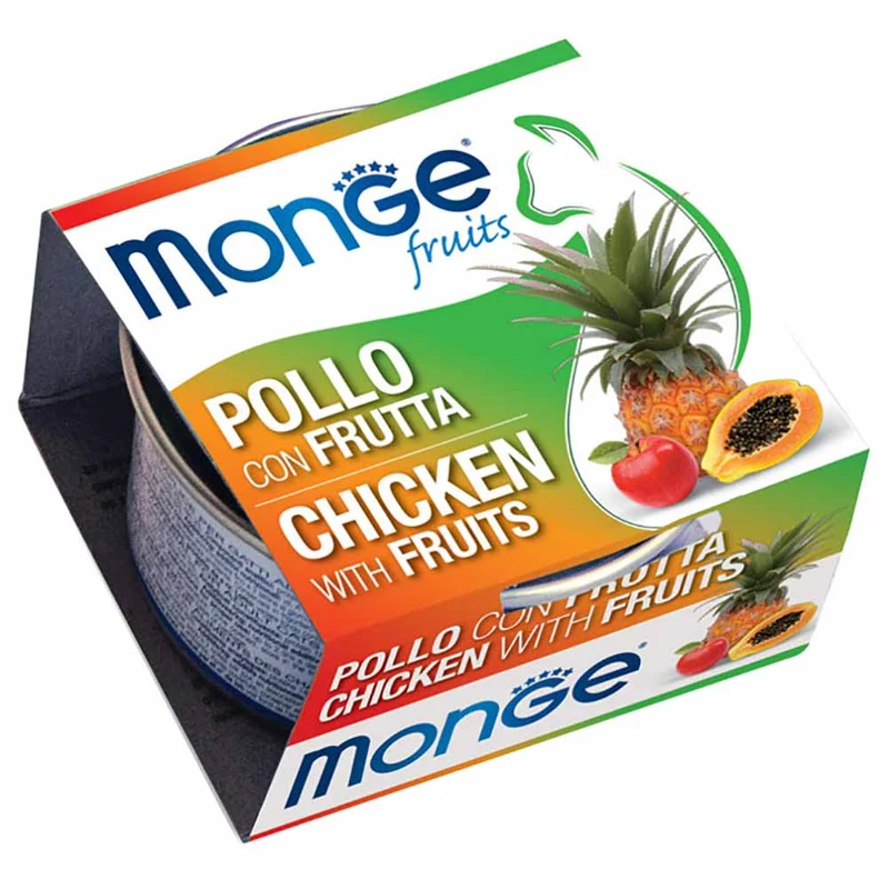 Alimento gatto Monge Fruit pollo con frutta 80g