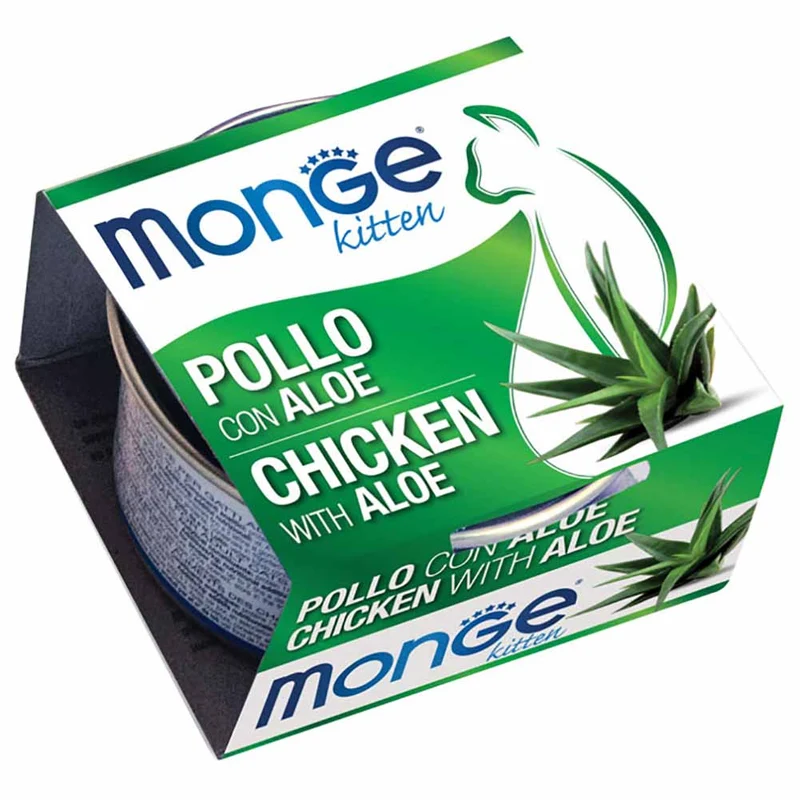 Alimento gatto Monge Fruit kitten pollo e Aloe 80g