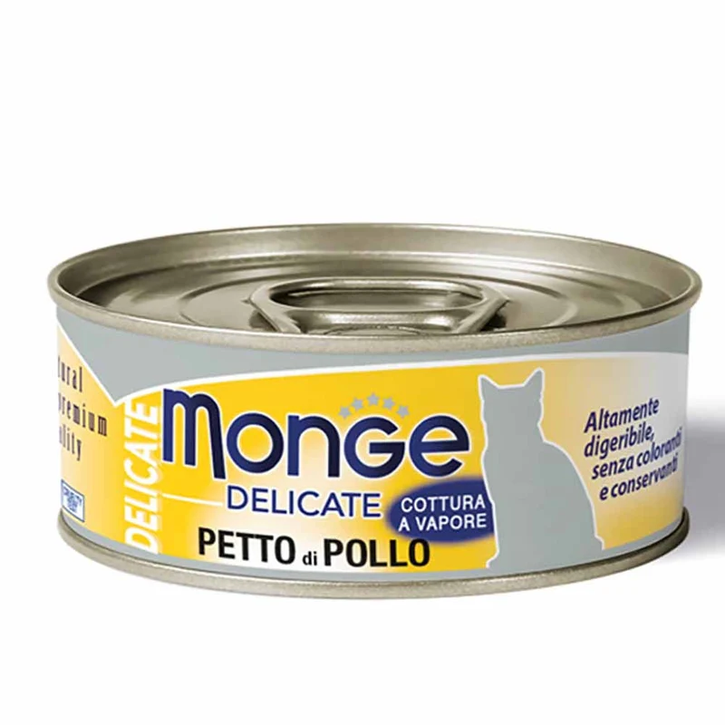 Alimento gatto Monge Delicate petto di pollo 80g