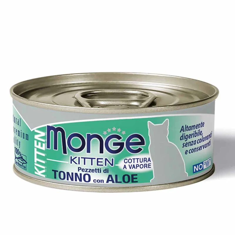 Alimento gatto Monge Jelly kitten tonno con aloe 80g
