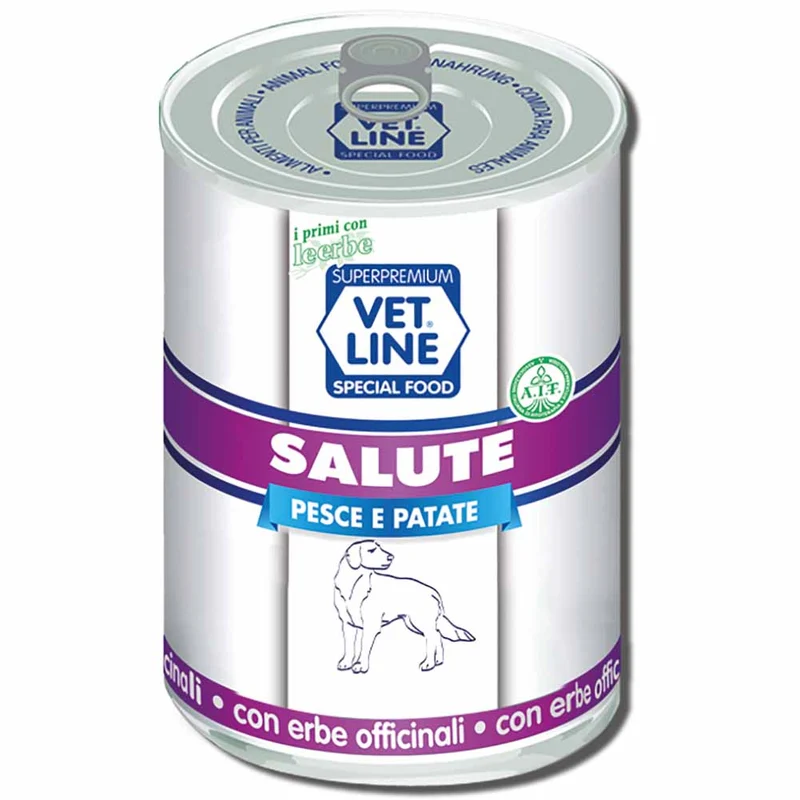 Alimento umido cane adulto Salute pesce con patate 400g Vet Line