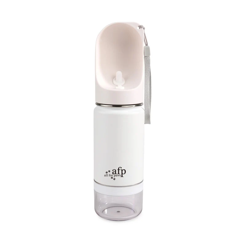 all for paws Lifestyle 4 Pets 2-in-1 Stainless Drinking Bottle 400ml