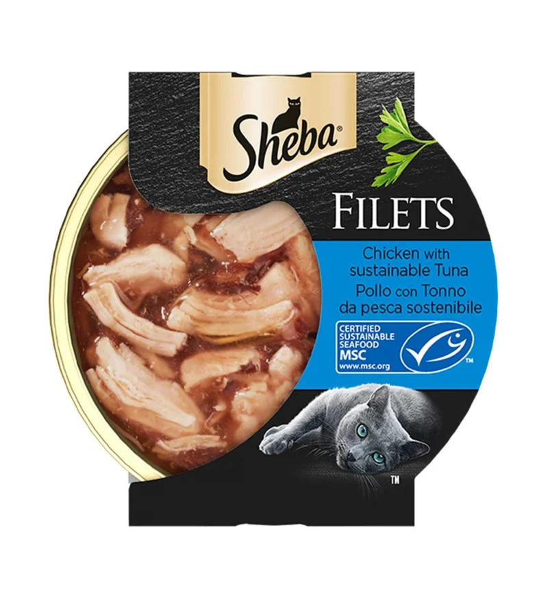 SHEBA GATTO FILETS POLLO CON TONNO DA 60 GR
