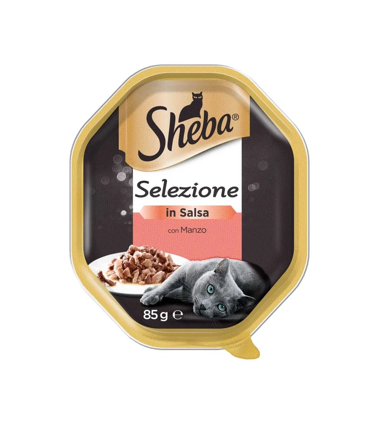 SHEBA GATTO SELEZIONE IN SALSA CON MANZO TACCHINO DA 85 GR