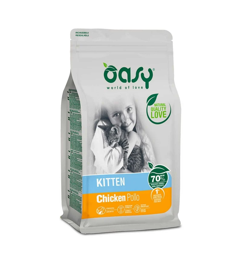 *OASY LIFESTAGE GATTO KITTEN POLLO