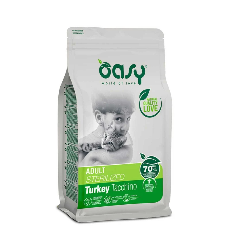 *OASY LIFESTAGE GATTO ADULT STERILIZED TACCHINO