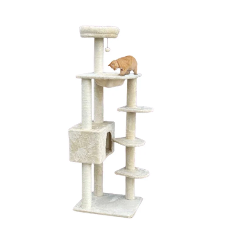 VITAKRAFT GATTO TIRAGRAFFI MULTIPIANO CON CUCCETTE BEIGE