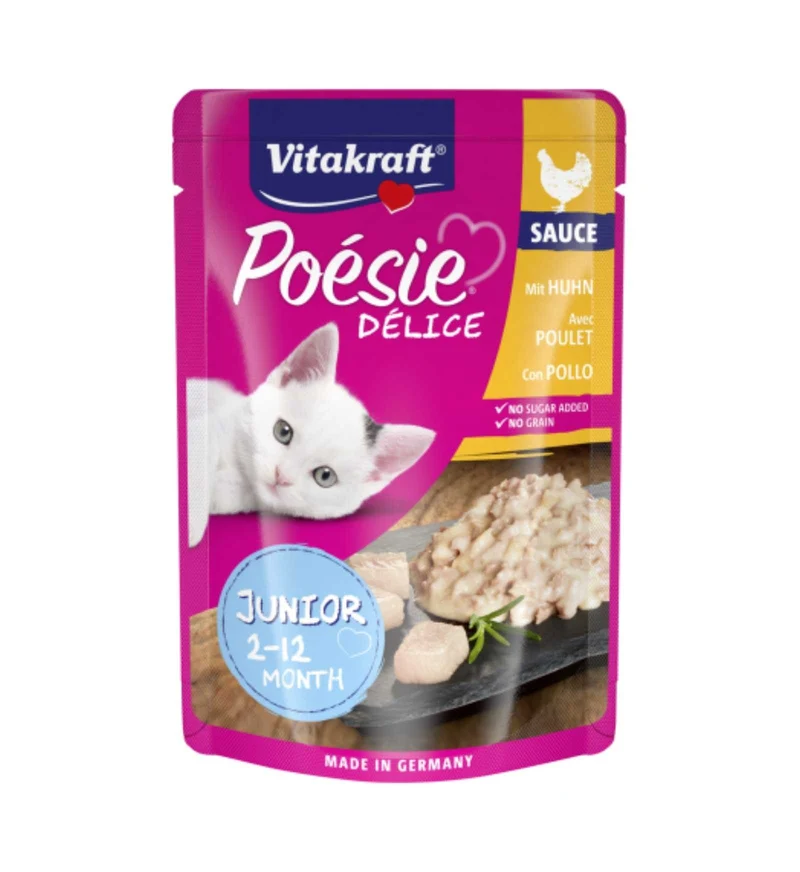 VITAKRAFT GATTO POESIE SAUCE DELICE JUNIOR FILETTO DI POLLO DA 85 GR IN BUSTA