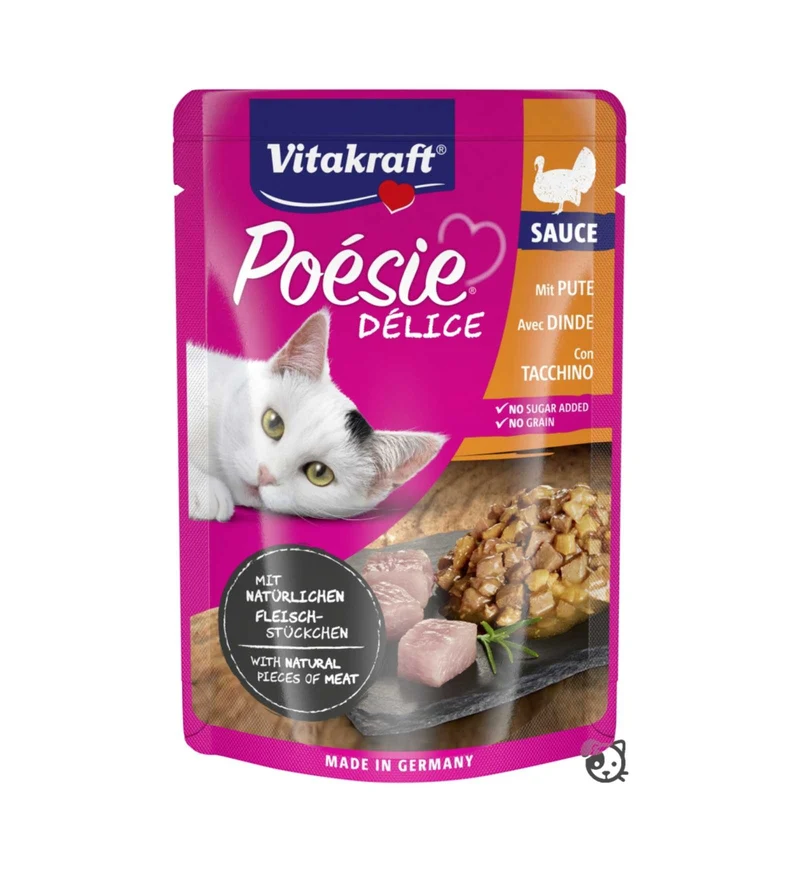 VITAKRAFT GATTO POESIE SAUCE DELICE PETTO DI TACCHINO DA 85 GR IN BUSTA