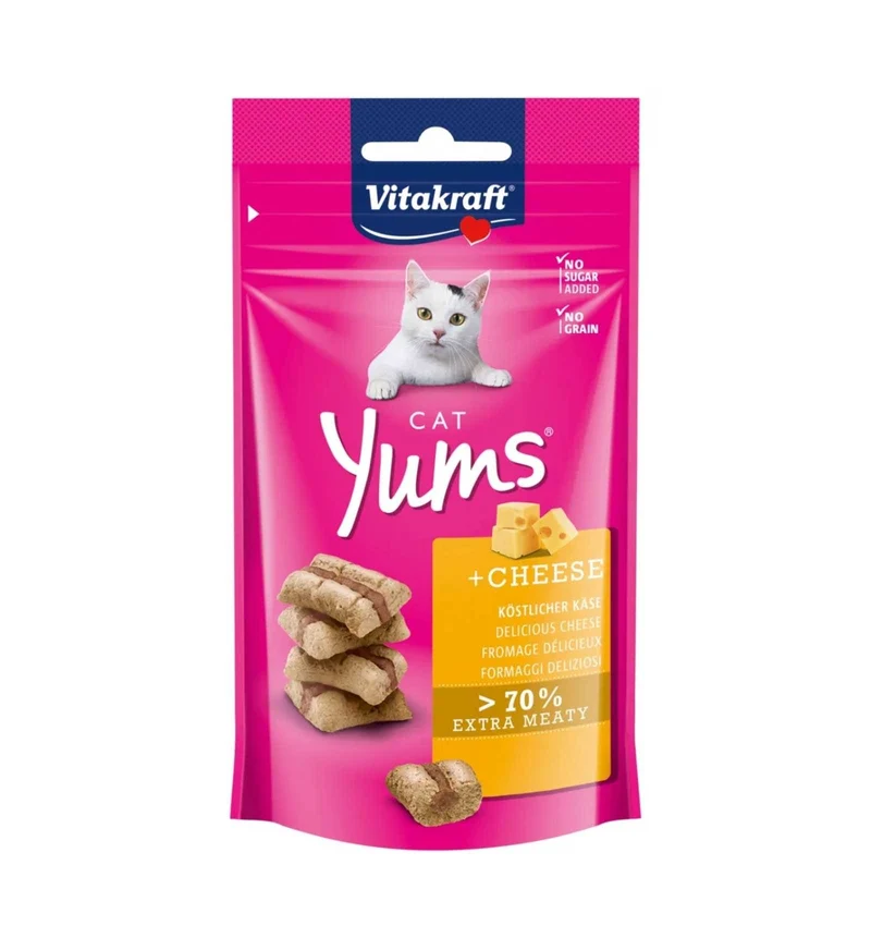 VITAKRAFT GATTO SNACK CAT YUMS BOCCONCINI FORMAGGIO DA 40 GR