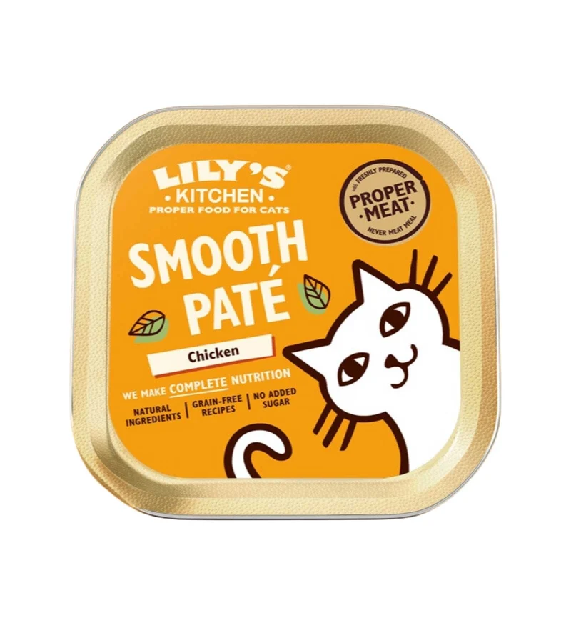 LILY'S KITCHEN GATTO ADULT SMOOTH PATE' POLLO DA 85 GR IN VASCHETTA