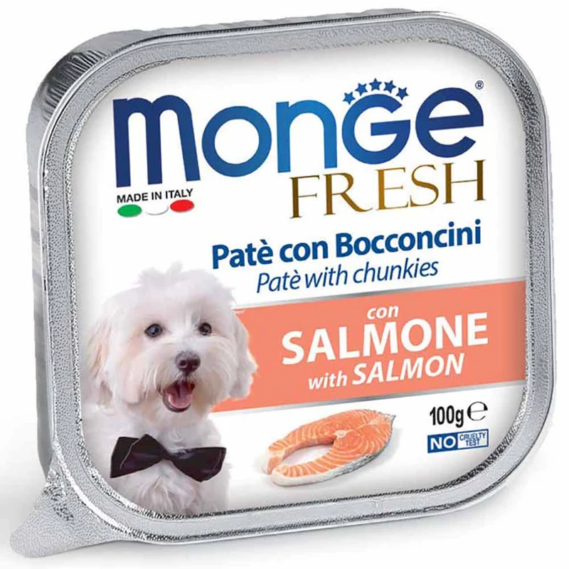 Alimento cane Monge Fresh salmone 100g