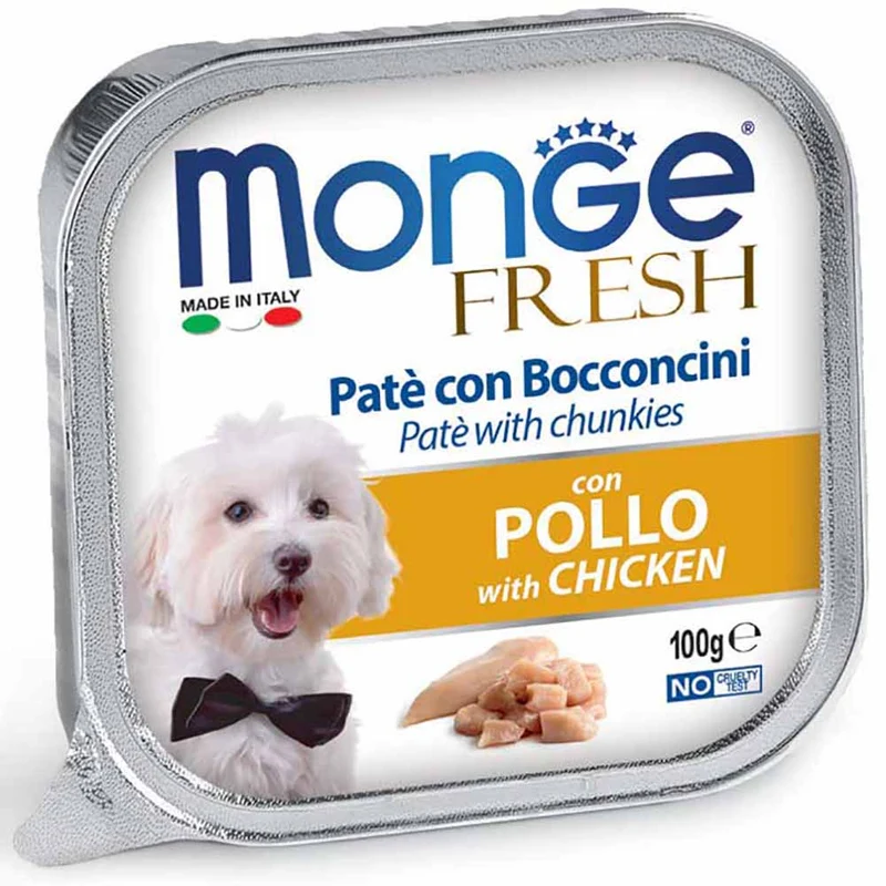 Alimento cane Monge Fresh pollo 100g