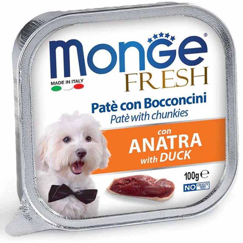 Alimento cane Monge Fresh Anatra 100g