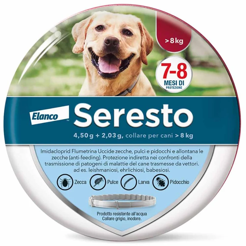 Collare antiparassitario Seresto per cani superiori a 8kg