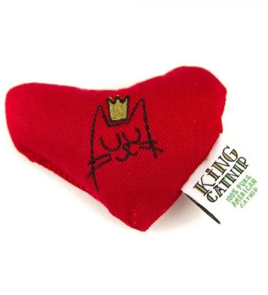 King Catnip Heart Cat Toy 7.5x3.5x9cm
