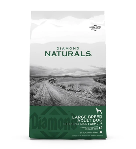 Diamond Naturals Large Breed Adult Dog Chicken & Rice Formula 15KG