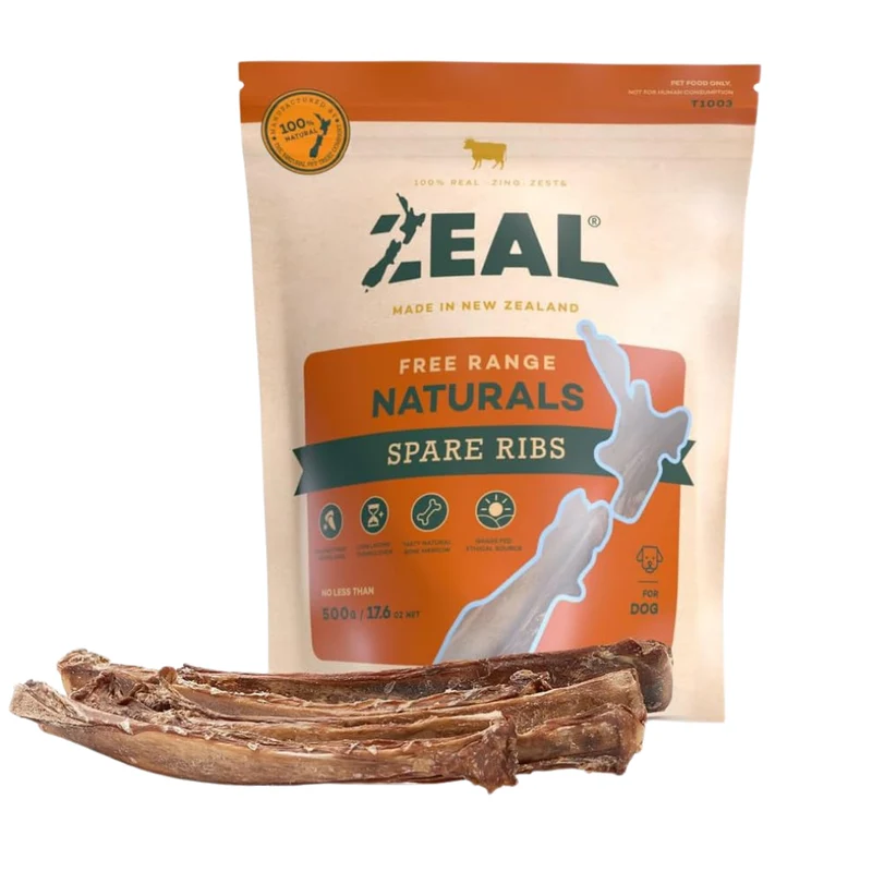 Zeal Spare Ribs Dog Natural Chews Treats 500G
