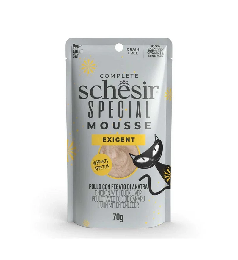 SCHESIR GATTO SPECIAL EXIGENT MOUSSE DA 70 GR IN BUSTA