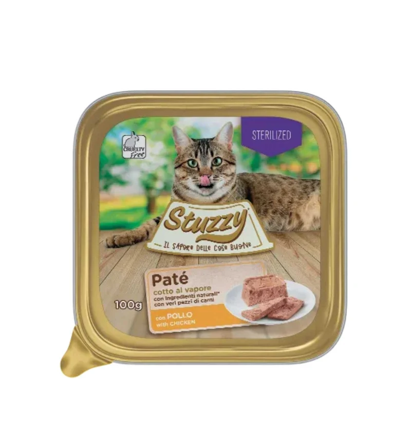 STUZZY GATTO STERILISED CON POLLO DA 100 GR IN VASCHETTA