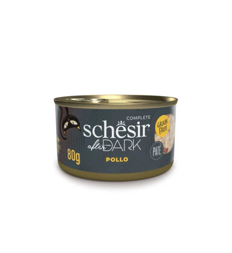 SCHESIR GATTO AFTER DARK PATE' POLLO DA 80 GR IN LATTINA