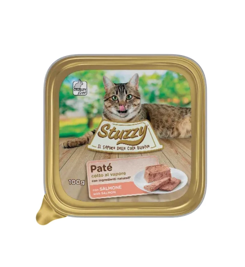 STUZZY GATTO CON SALMONE DA 100 GR IN VASCHETTA