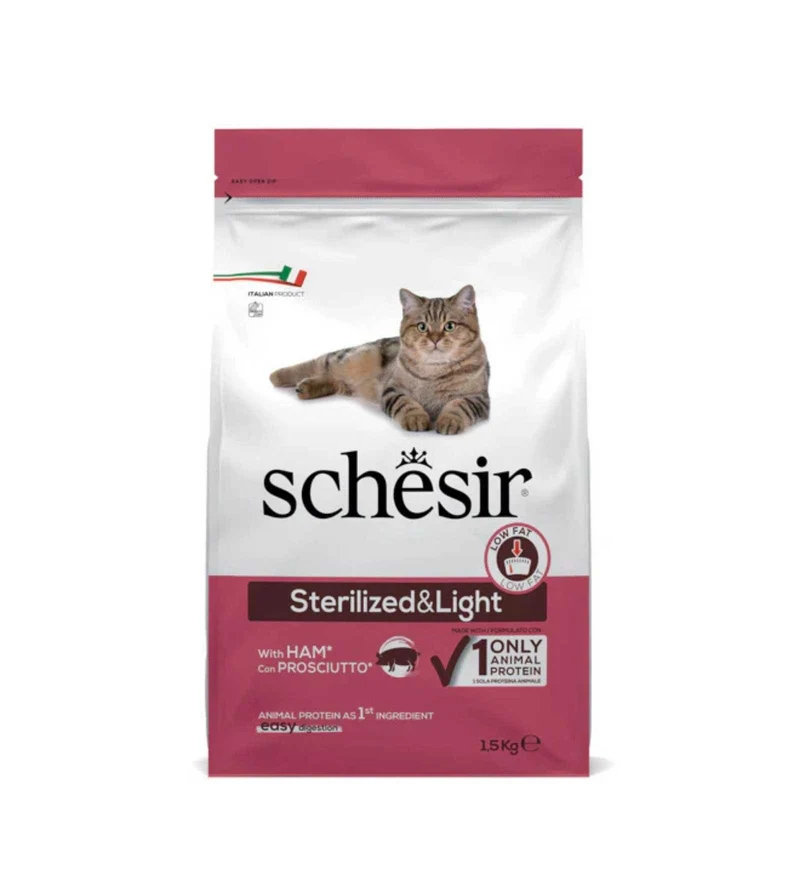 *SCHESIR GATTO STERILIZED & LIGHT ADULT PROSCIUTTO