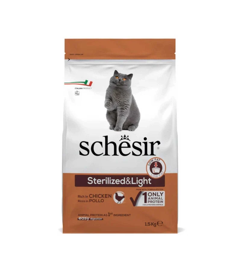 *SCHESIR GATTO STERILIZED & LIGHT ADULT POLLO
