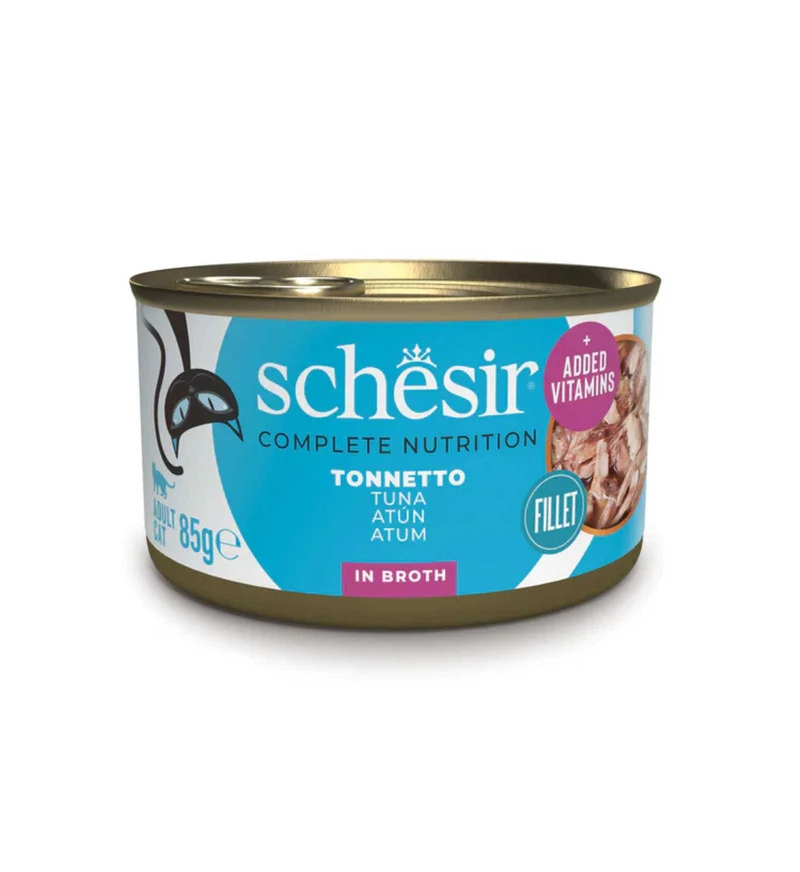 SCHESIR GATTO COMPLETO TONNO IN BRODO DA 85 GR